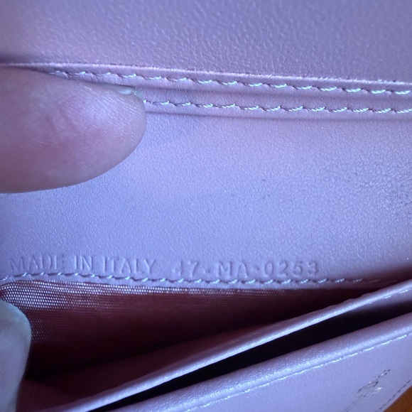Dior Pink Quilted Caro Wallet - Picture 7 of 12